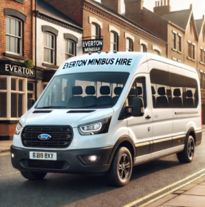 spacious Everton minibus hire for group events and trips.